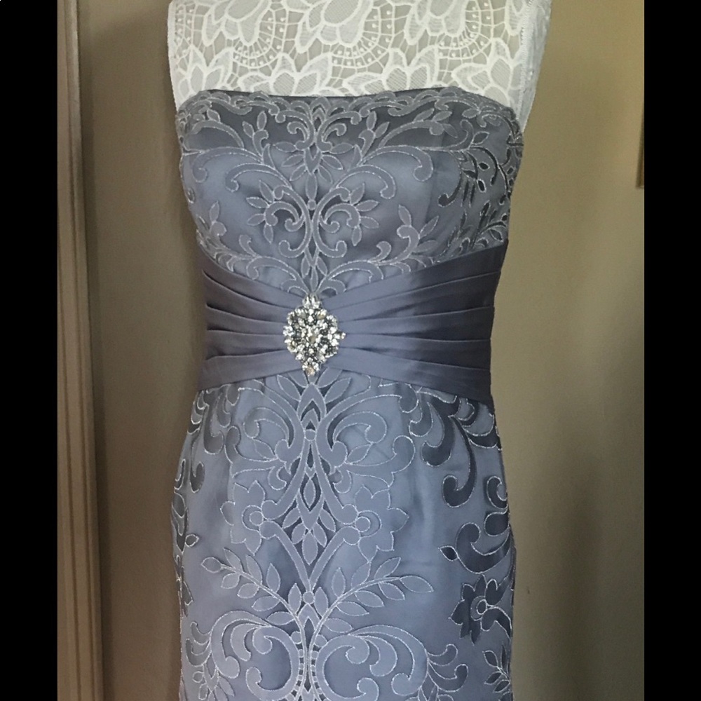 Evening Gown with Crystal Embellishments